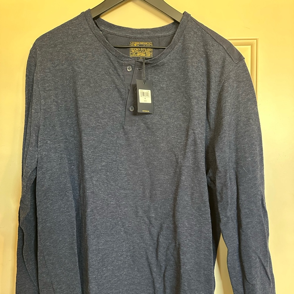 Lucky Brand henley long sleeve mens shirt.